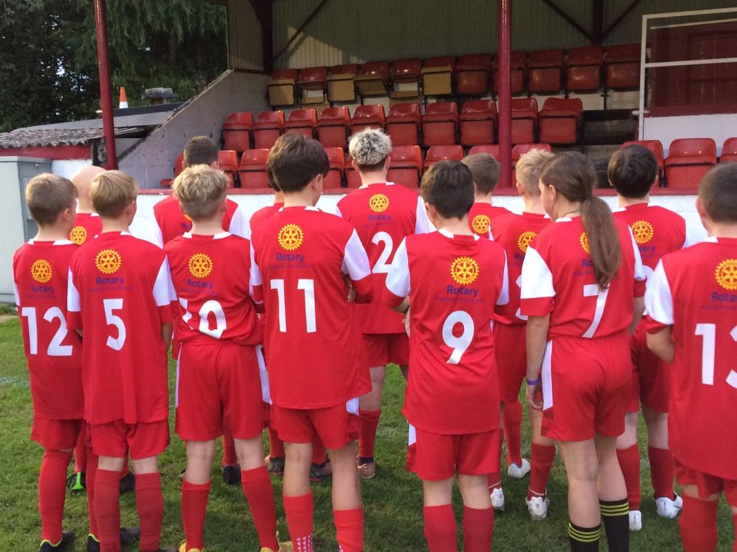 We sponsor the Knighton Junior Football Club Rotary Club of Knighton & District